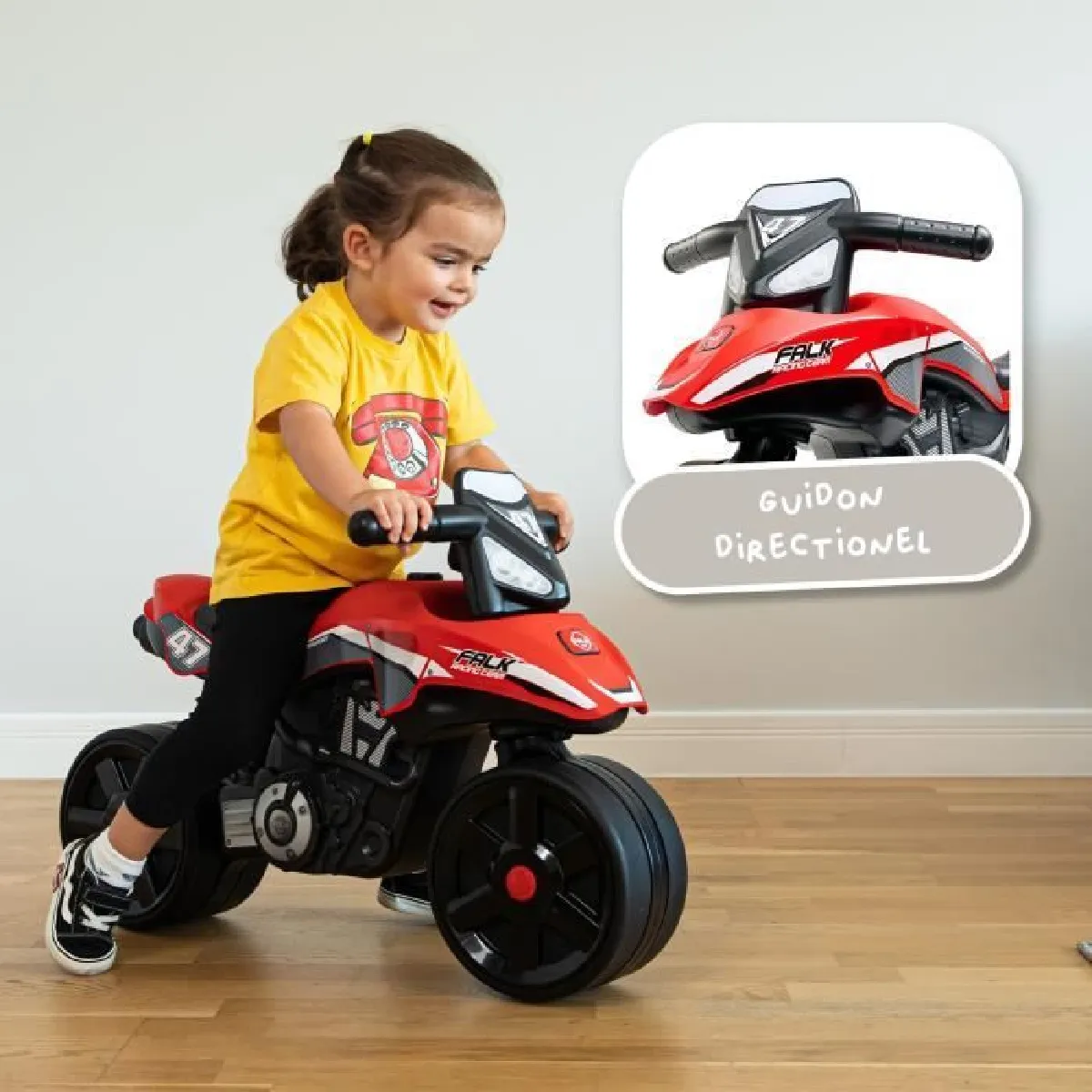Falk Rouge Draisienne Moto Bébé