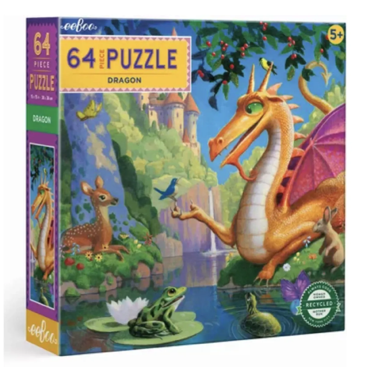 Eeboo Puzzle - Dragon 64 Pieces