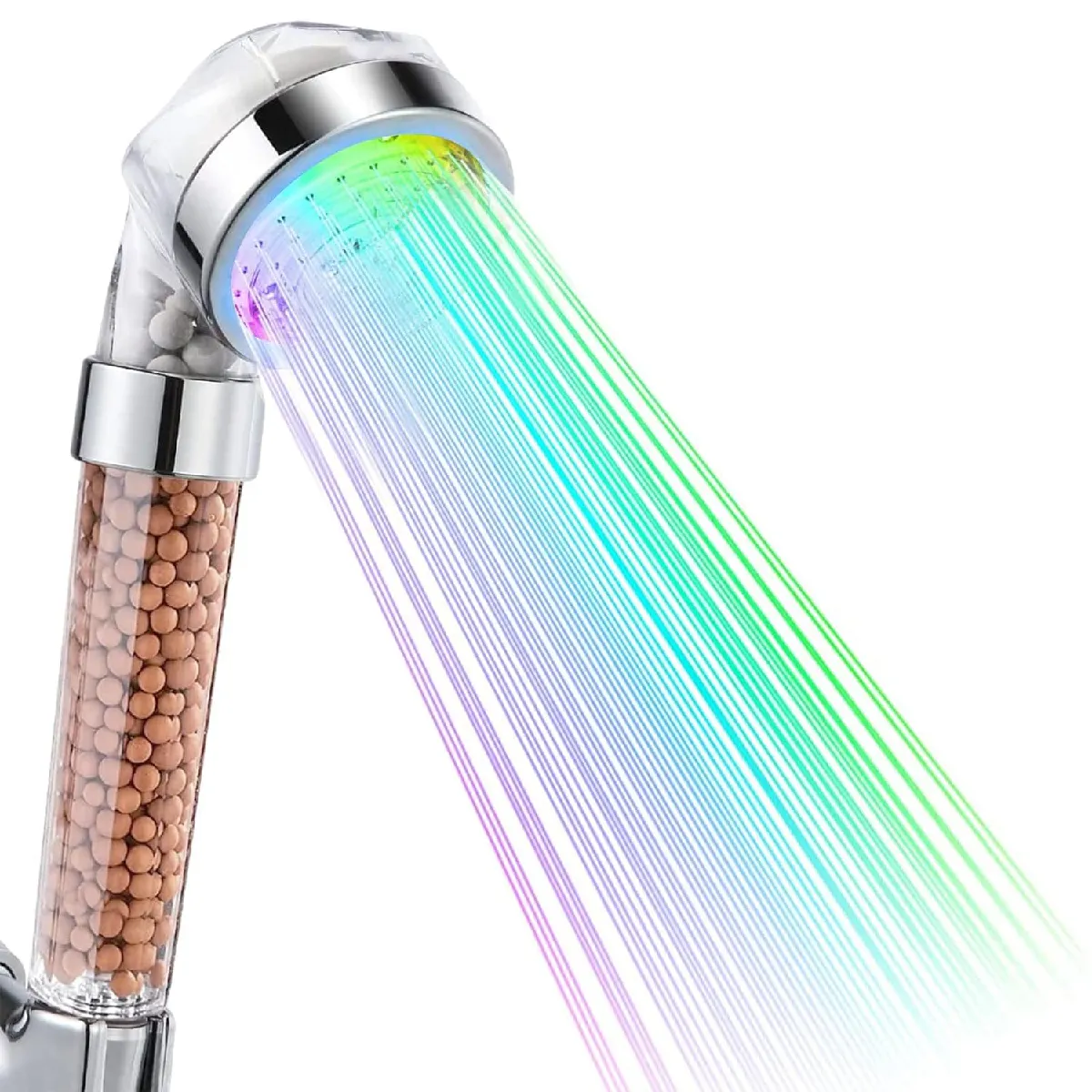 Générique Douchette De Douche Led, Douchette Douche Salle De Bain Douchette À Main 7 Couleurs Led Pom