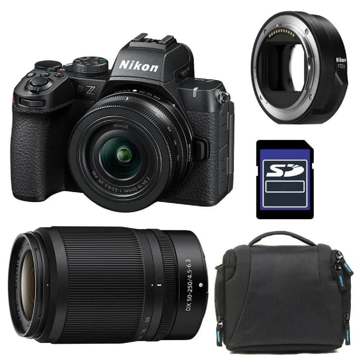 NIKON Z50 II + Z 16 50 + Z 50 250 Garanti + Sac + Carte SD + Adaptateur FTZ II - vue 4