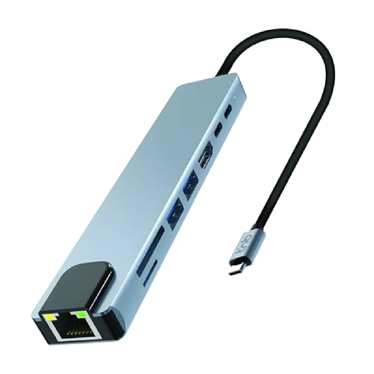Hub USB-C T'nB iClick 8 en 1 Aluminium HDMI 4K USB 3.0 Power Delivery - Image 3