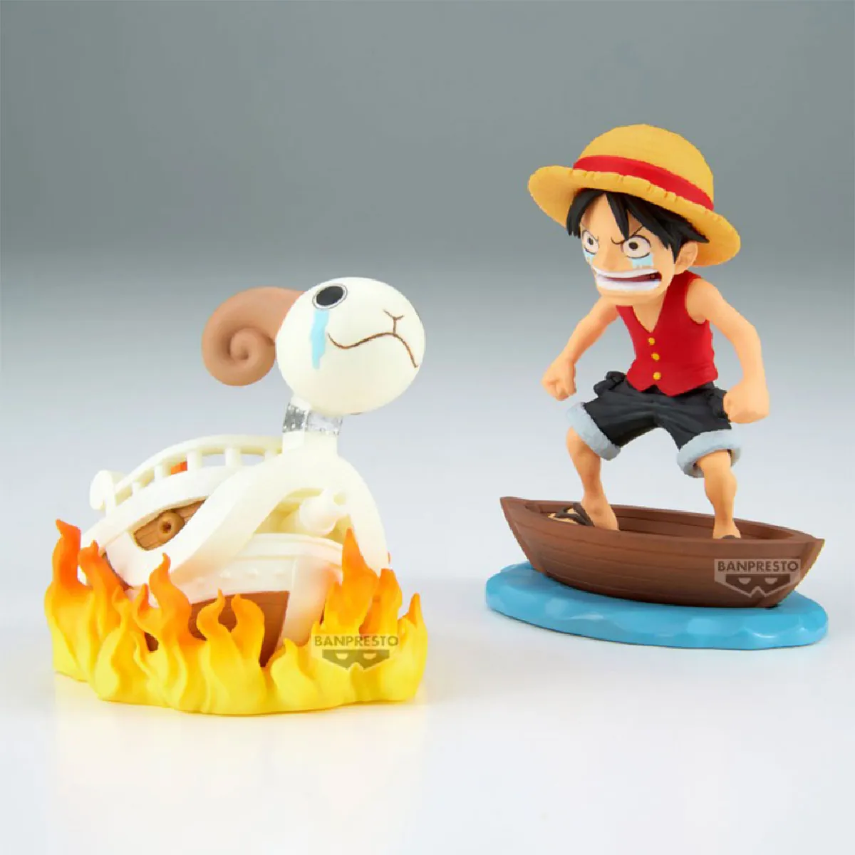 Banpresto One Piece - Figurine Monkey D. Luffy & Going Merry Wcf Log Stories