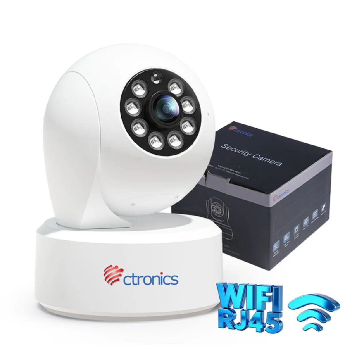 2,5K 4MP Caméra Surveillance WiFi Intérieure, 2,4/5Ghz PTZ Camera avec Vision Nocturne Couleur 20m, PTZ 355°/ 120°, Détection Humaine/Mouvement &