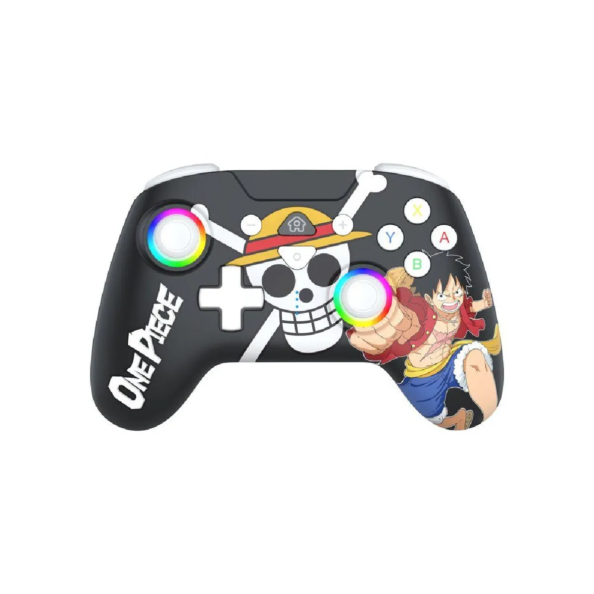 Subsonic Noir Controller Sans Fil One Piece Luffy Fishman - Bluetooth Pour Nintendo Switch