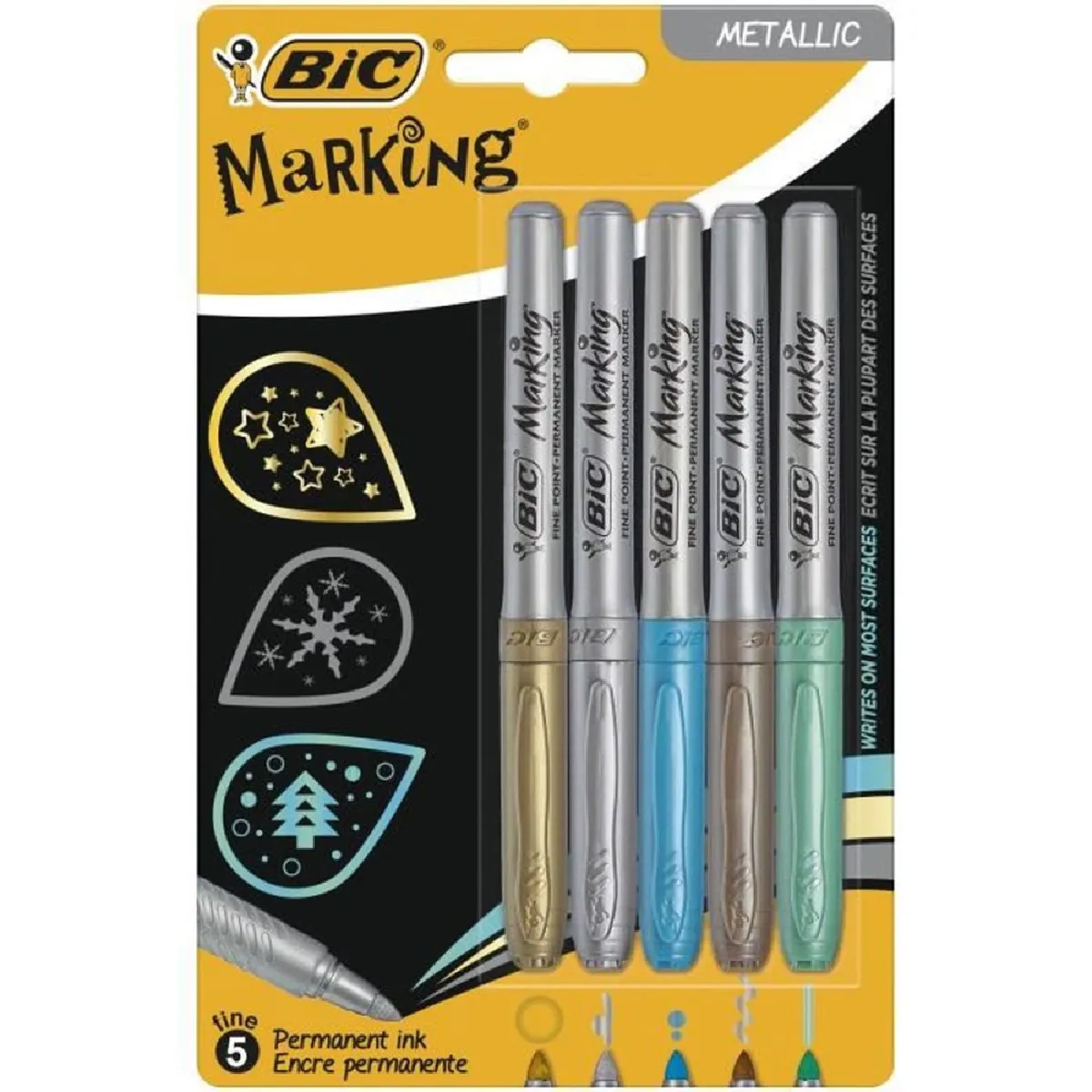 BIC Marqueur permanent Intensity couleurs métalliques étui - vue 3