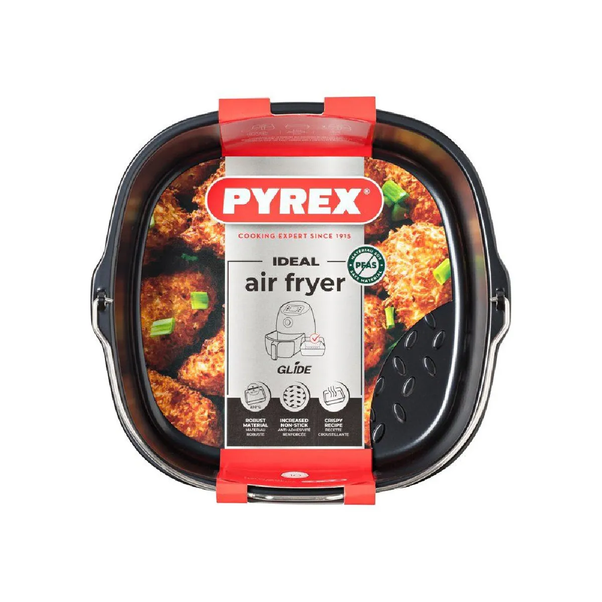 Panier en métal carré pour airfryer 22.00x21.00 cm - Image 3