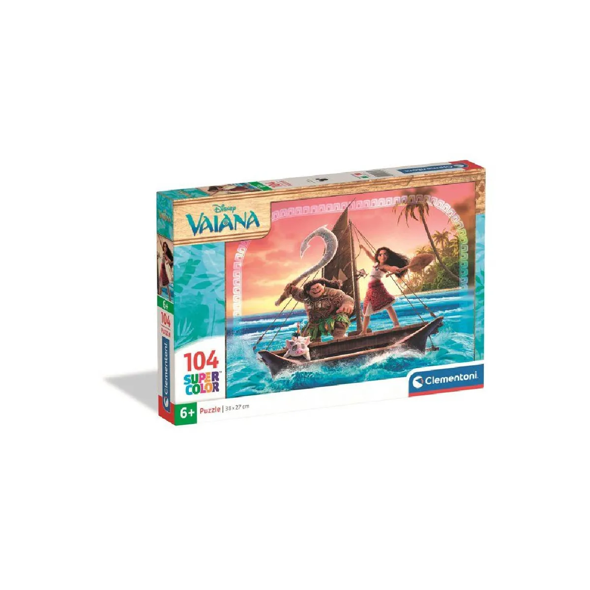 Clementoni Multicolore Puzzle Vaiana 2 Super Color 104 Pièces 38 X 27 Cm Pour Enfants Dès 6 Ans - Neuf - Image 3