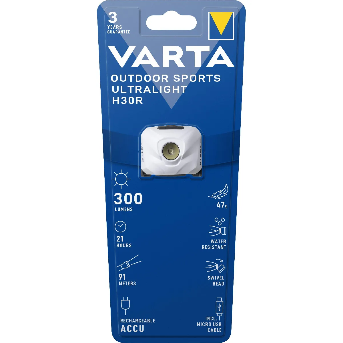 Lampe frontale LED Outdoor Sports Ultralight H30R 18631101401 - vue 2