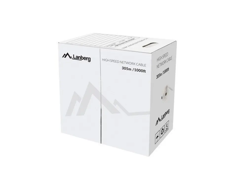 Lanberg Jaune Câble Réseau Cat.5e Utp 305 M - Cuivre - Rj45