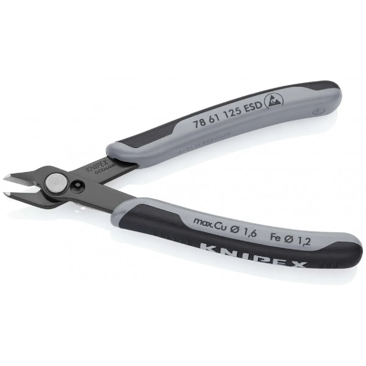 Knipex Electronic Super Knips ESD brunie avec gaines bi-matière 125 mm - 78 61 125 ESD