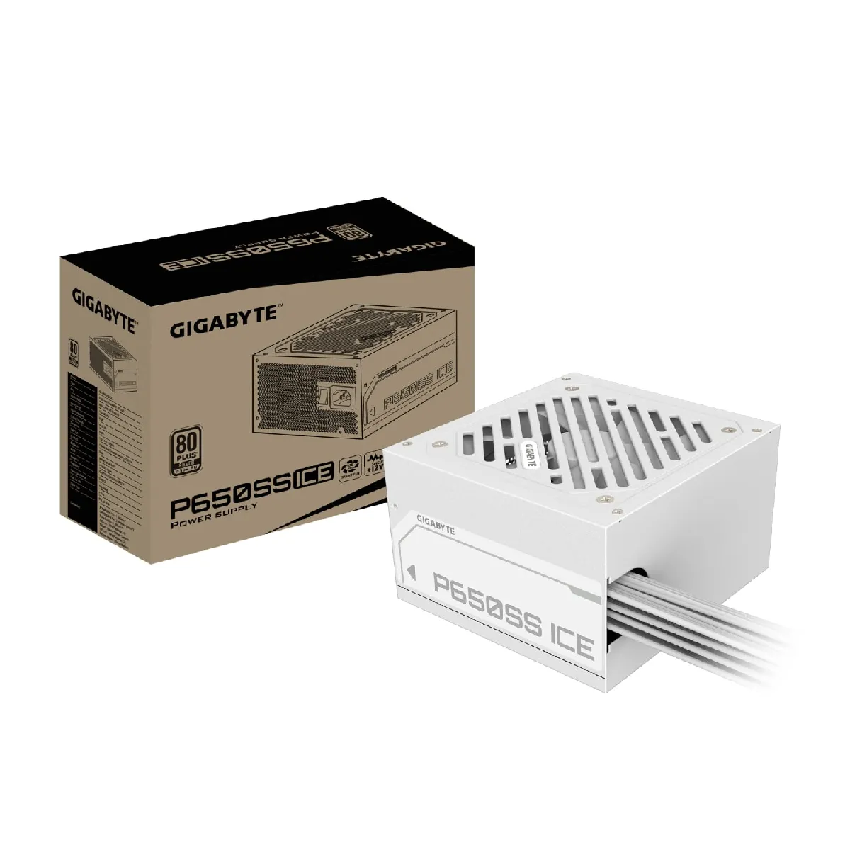 Gigabyte P650ss Ice Alimentatore - Pcie 5.0, 80 Plus Silver, Ventola Da 120 Mm, Compatibile Con Atx 3.0, Spina Eu - Neuf - Image 3