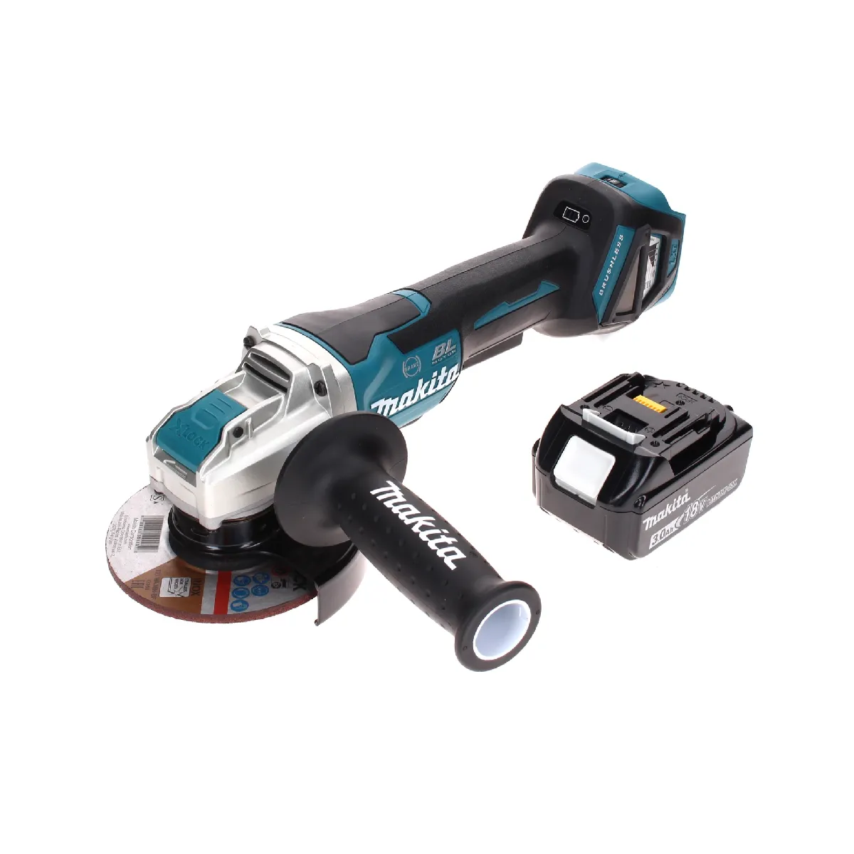 Makita DGA 519 F1 Meuleuse d'angle sans fil 18 V 125 mm Brushless X Lock + 1x batterie 3 0 Ah sans chargeur - vue 2