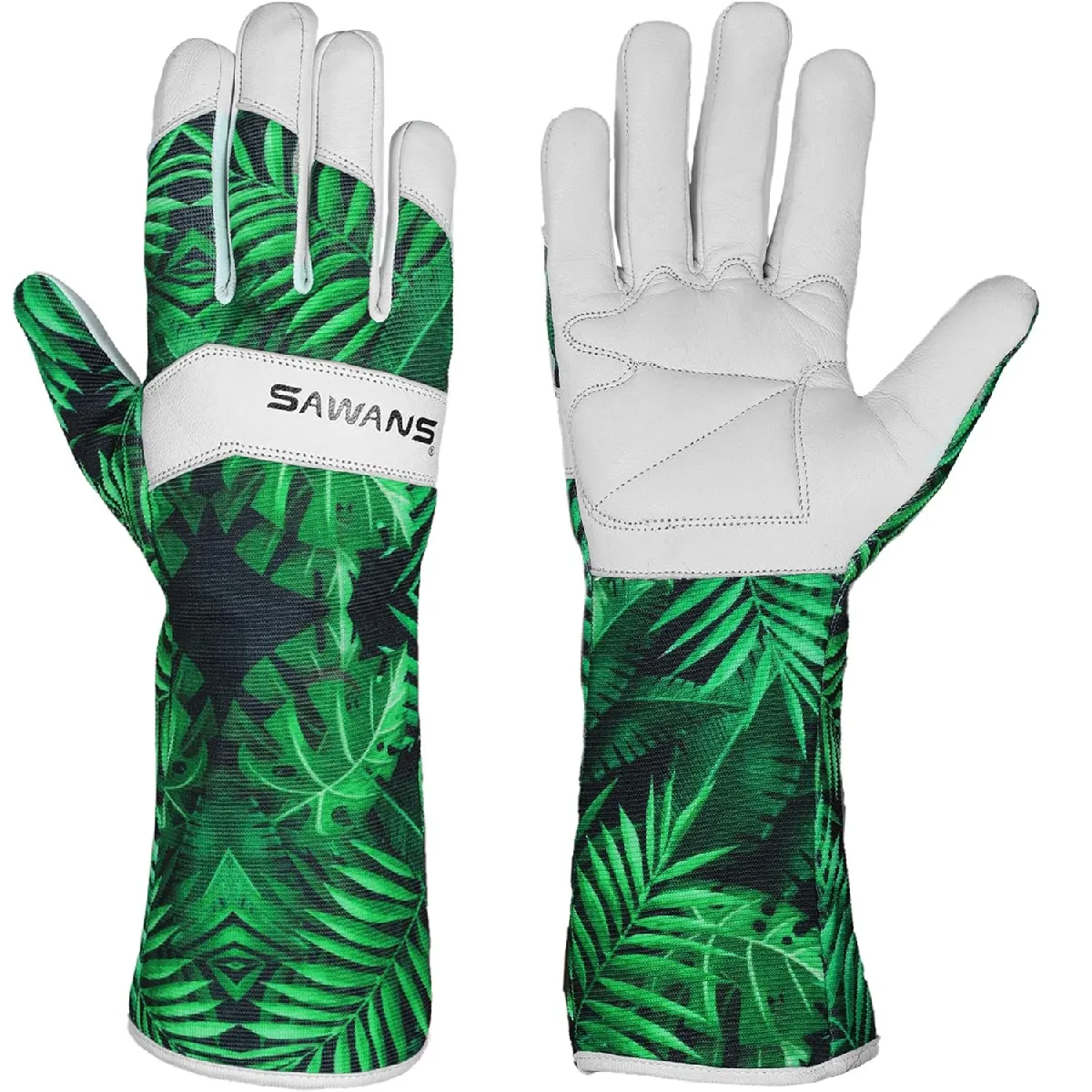 Gants de Jardinage Taille de Rosiers avec Manche Longue Hommes Femmes Cuir Gants de Travail