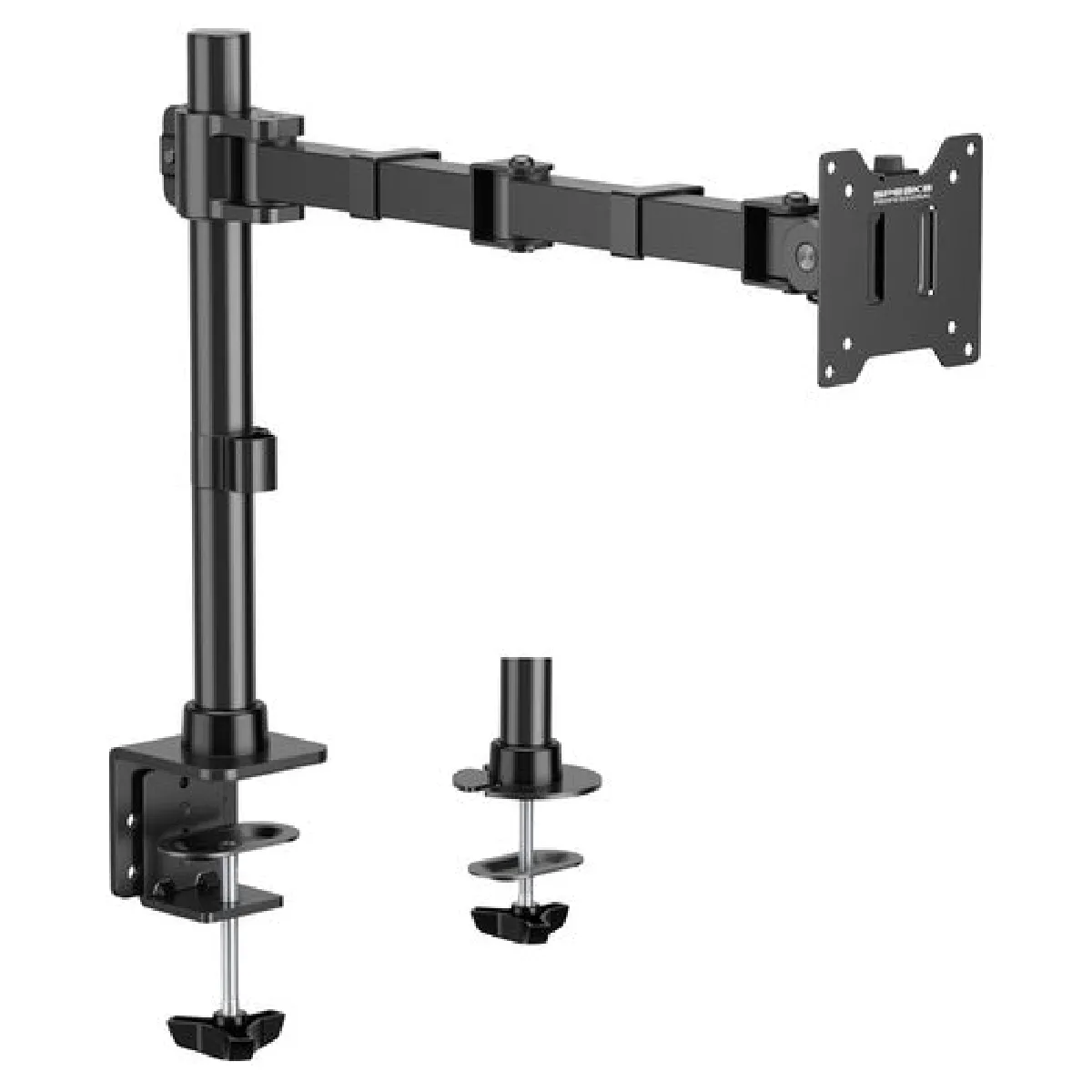 Speaka Professional Noir Sp-Mm-211 Support De Table Pour Écran 1 Écran(S) 43,2 Cm (17) - 124,5 Cm (49) Réglable En Hauteur, Rotatif, Inclinable,... - Image 2