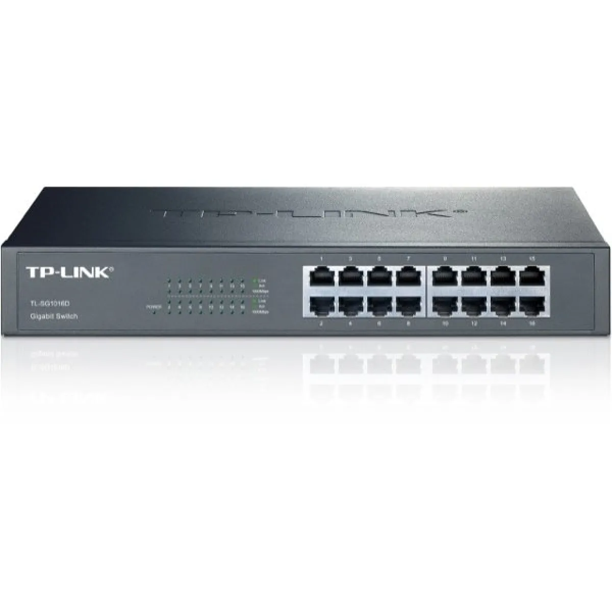 TP-Link Commutateur TL-SG1016D 16 ports Gigabit 10/100/1000 Argent - vue 4