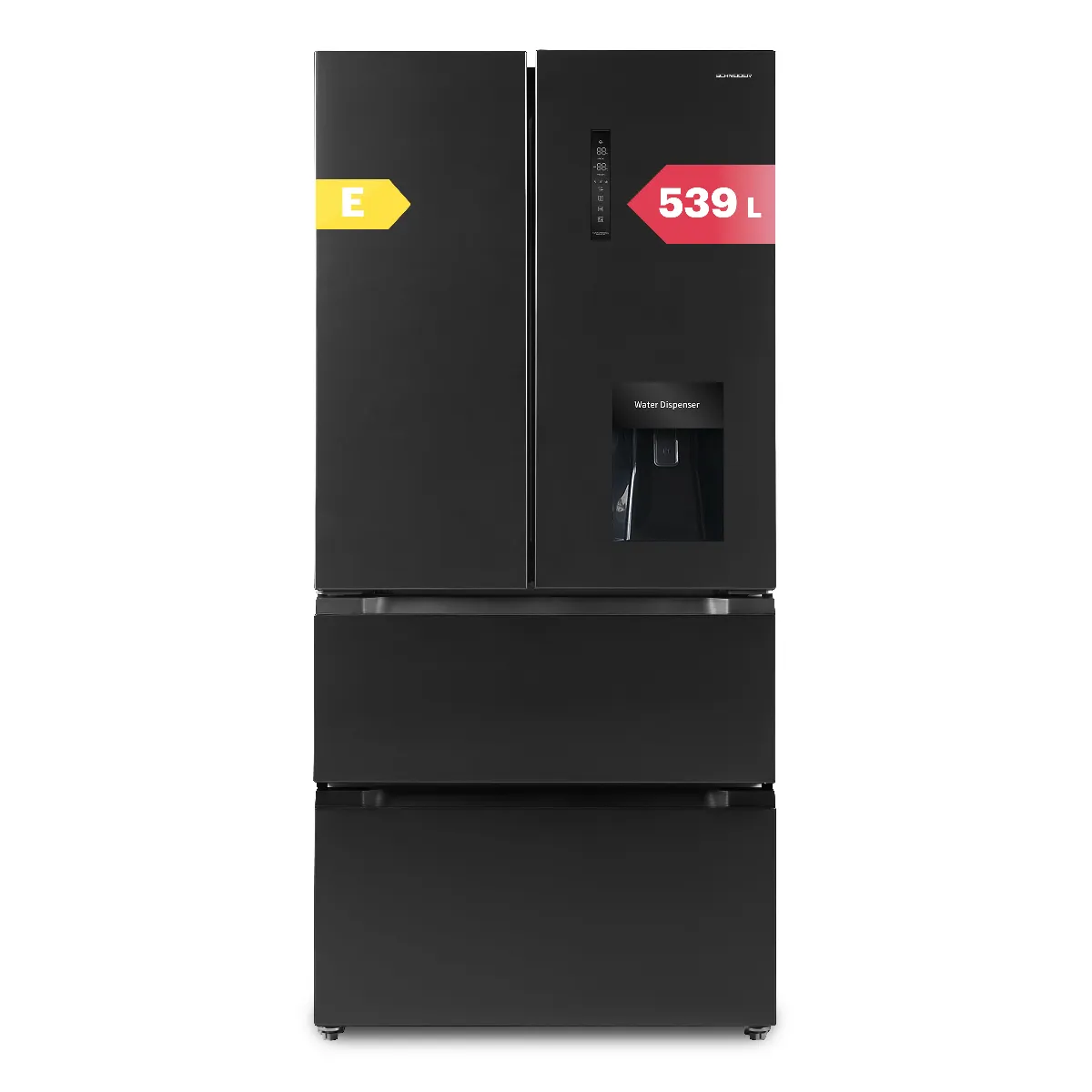 Schneider Scfd539nfdx ime Réfrigérateur portes Distributeur À Eau Et Icemaker Inox - vue 3