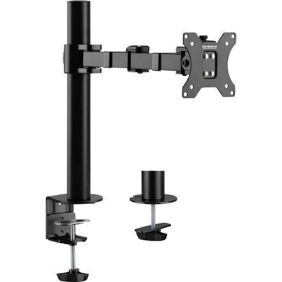 Speaka Professional Noir Sp-Mm-210 Support Décran 1 Écran(S) 43,2 Cm (17) - 81,3 Cm (32) Réglable En Hauteur, Inclinable, Mobile, Rotatif - Image 3
