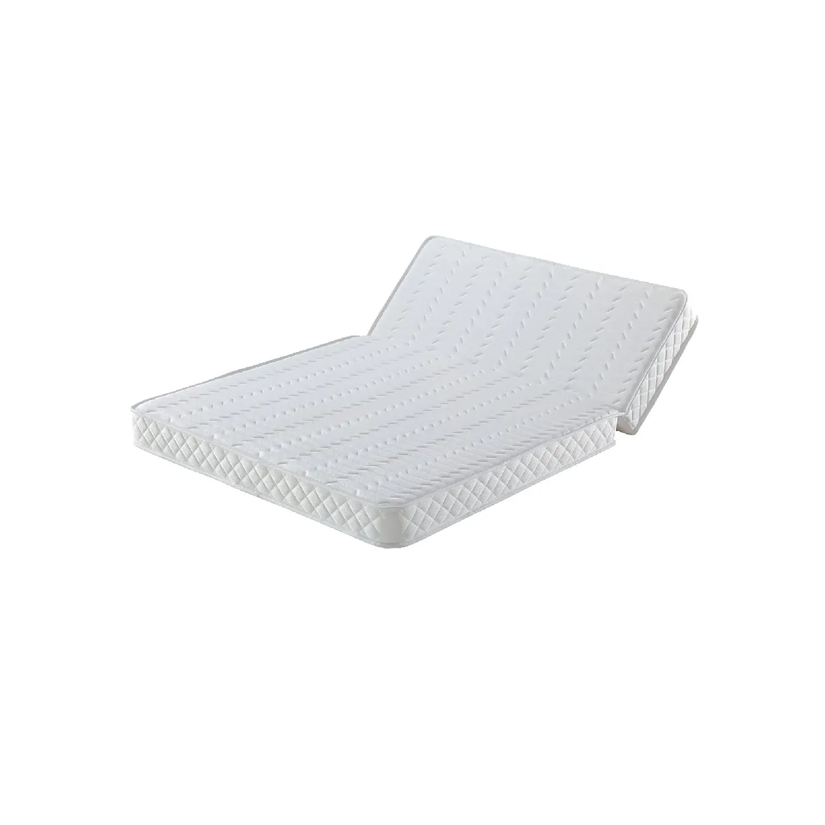 Matelas Ferme Pour tous BZ 140x190 x 15 cm Ressorts Ensaches - Dim Assise 60 cm - 5 zones de Confort - Haute Resilience - Hypoallergenique