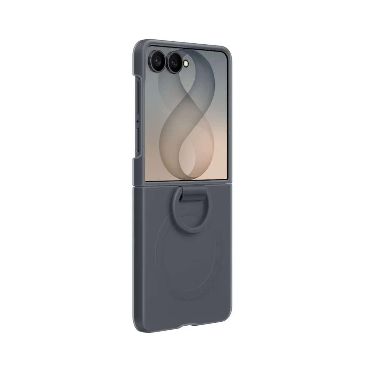 Coque magnétique en silicone avec anneau pour Samsung Galaxy Z Flip 8 - vue 2