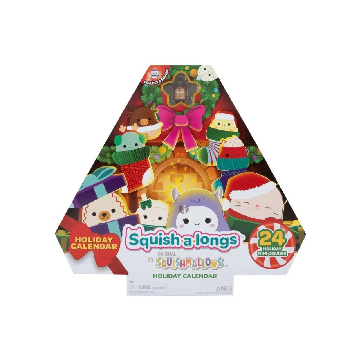 Squishmallows Squish-A-Longs Calendar 2026 - 24 Mini-Squish - Accessoire Anneau