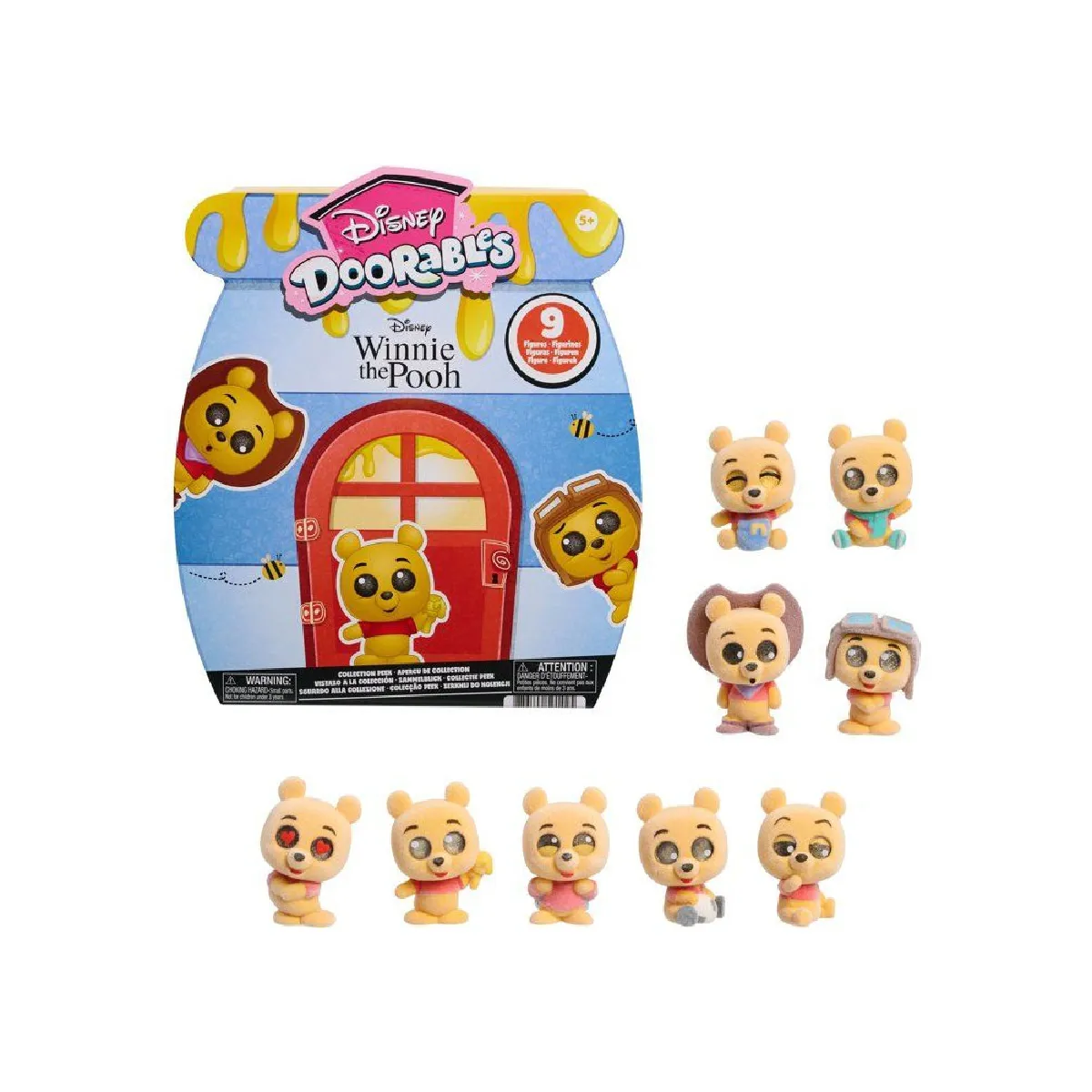 Disney Doorables Winnie the Pooh - Coffret 9 figurines exclusives - Ensemble 3,8 cm