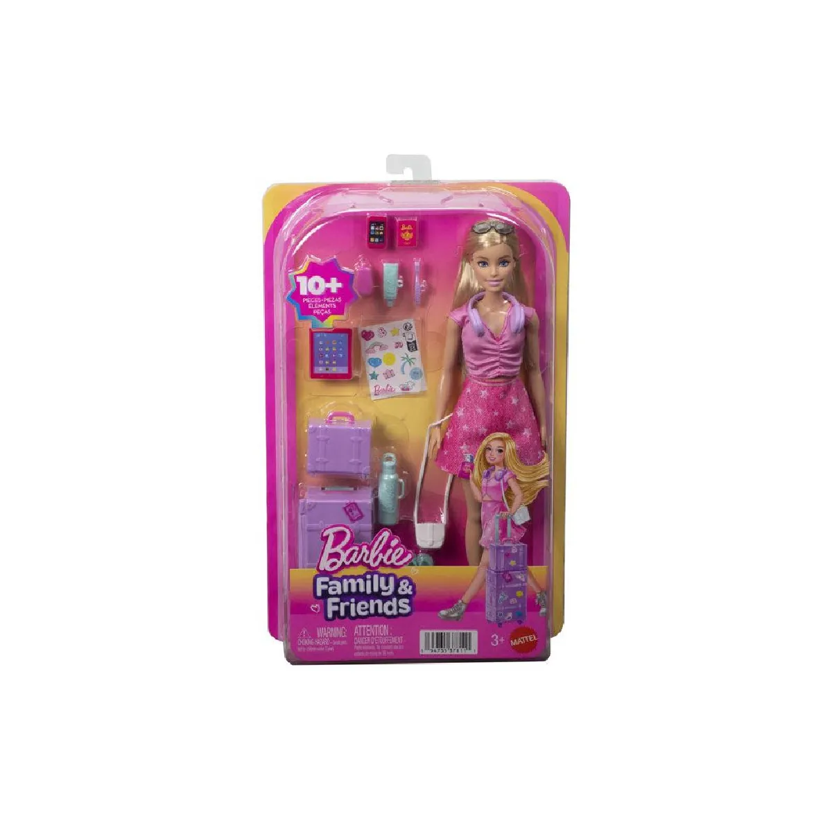 Barbie Multicolore Poupée Voyage - Image 2