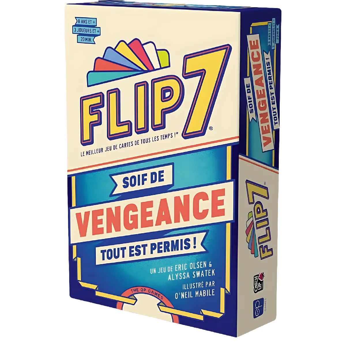 Catch Up Games Multicolore Jeu De Cartes Catch Up Flip 7 Vengeance Chiffres 200 Points Malus Et Cartes Spéciales Pour 3 À 8 Joueurs - Neuf - Image 3
