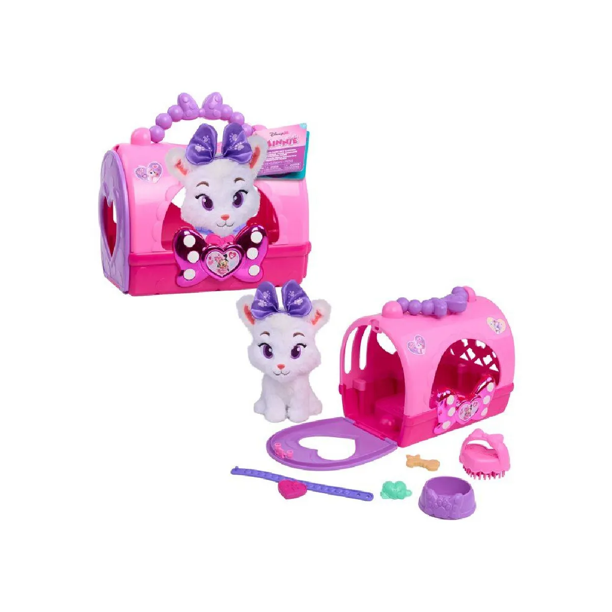 Sac de transport pour animaux DISNEY Minnie Mouse Peluche chat incluse 4 accessoires - vue 10