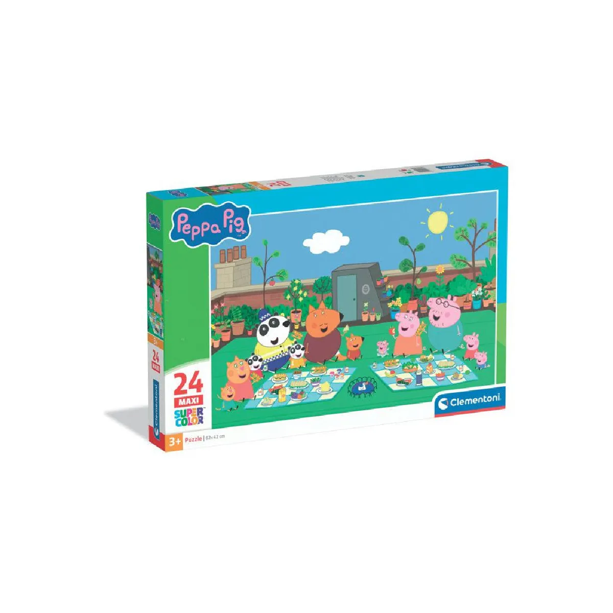 Clementoni Maxi Peppa Pig - Puzzle 24 pièces - 62 x 42 cm