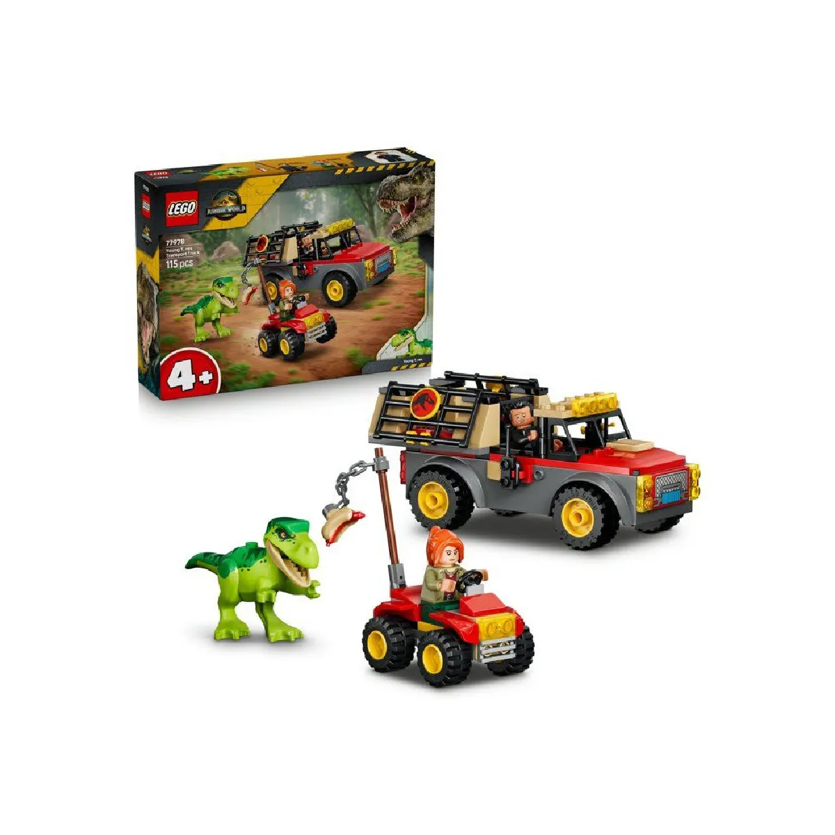 LEGO Jurassic World 77978 Camion de transport du jeune T. rex - 115 pi&egrave;ces