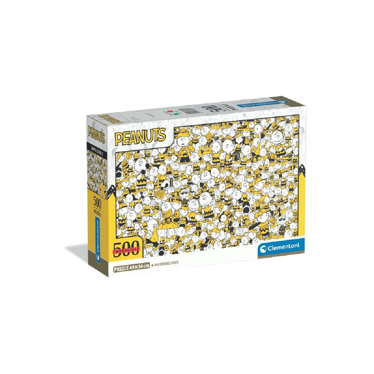 Clementoni Impossible Snoopy 500 pièces - Puzzle compact Peanuts