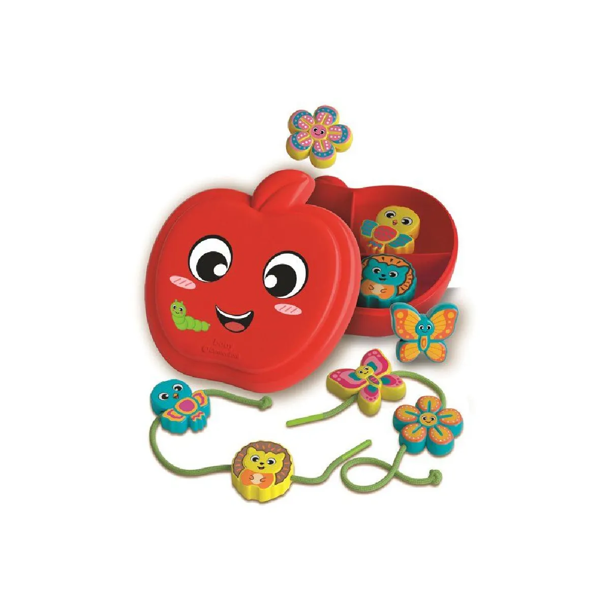 CLEMENTONI Pomme et ses amis Jeu denfilage Montessori - vue 1