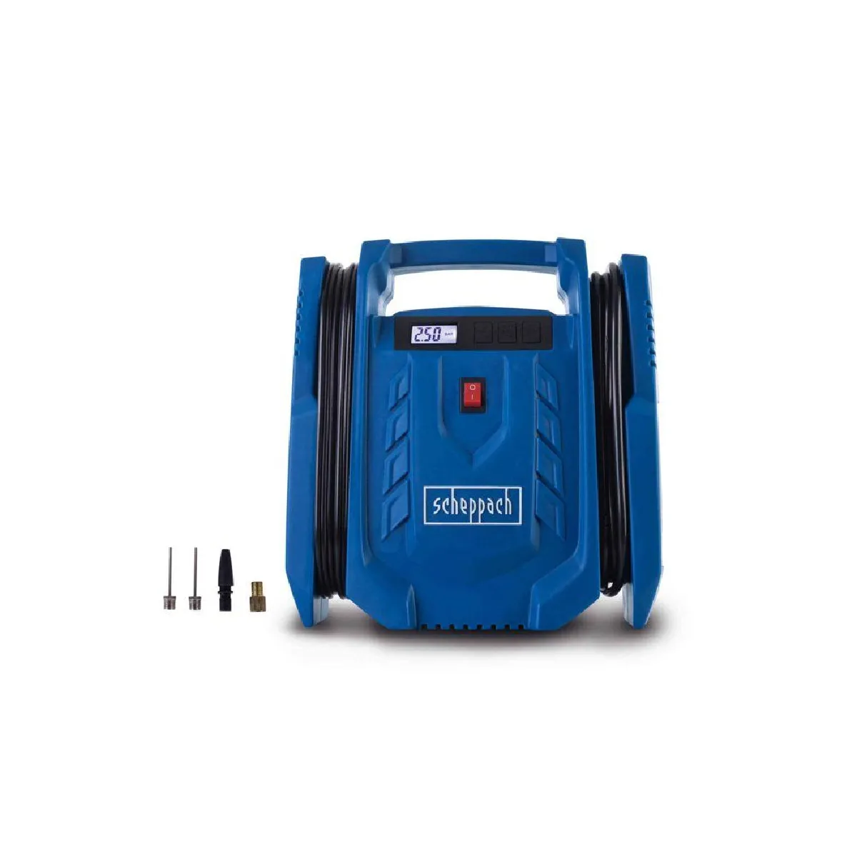 Scheppach Bleu Airforce 7 Sc - Compresseur Portable Sans Huile - 8 Bar - 24 L/Min - 12 V/230-240 V