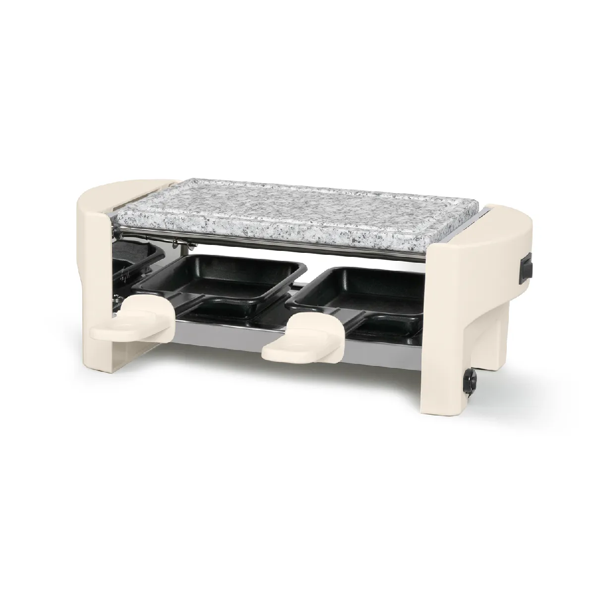 LIVOO Appareil &agrave; raclette 2 personnes 320w creme - DOC369C - 