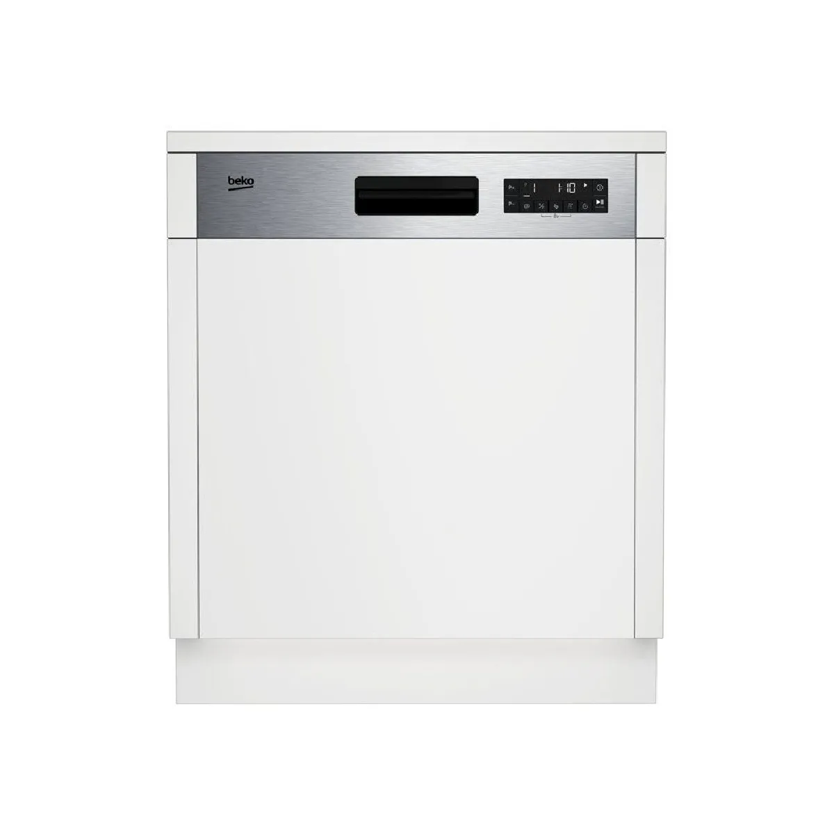 Lave vaisselle semi encastrable BEKO BDSN28530X 15 couverts L60cm 45 db tiroir à couverts - vue 3