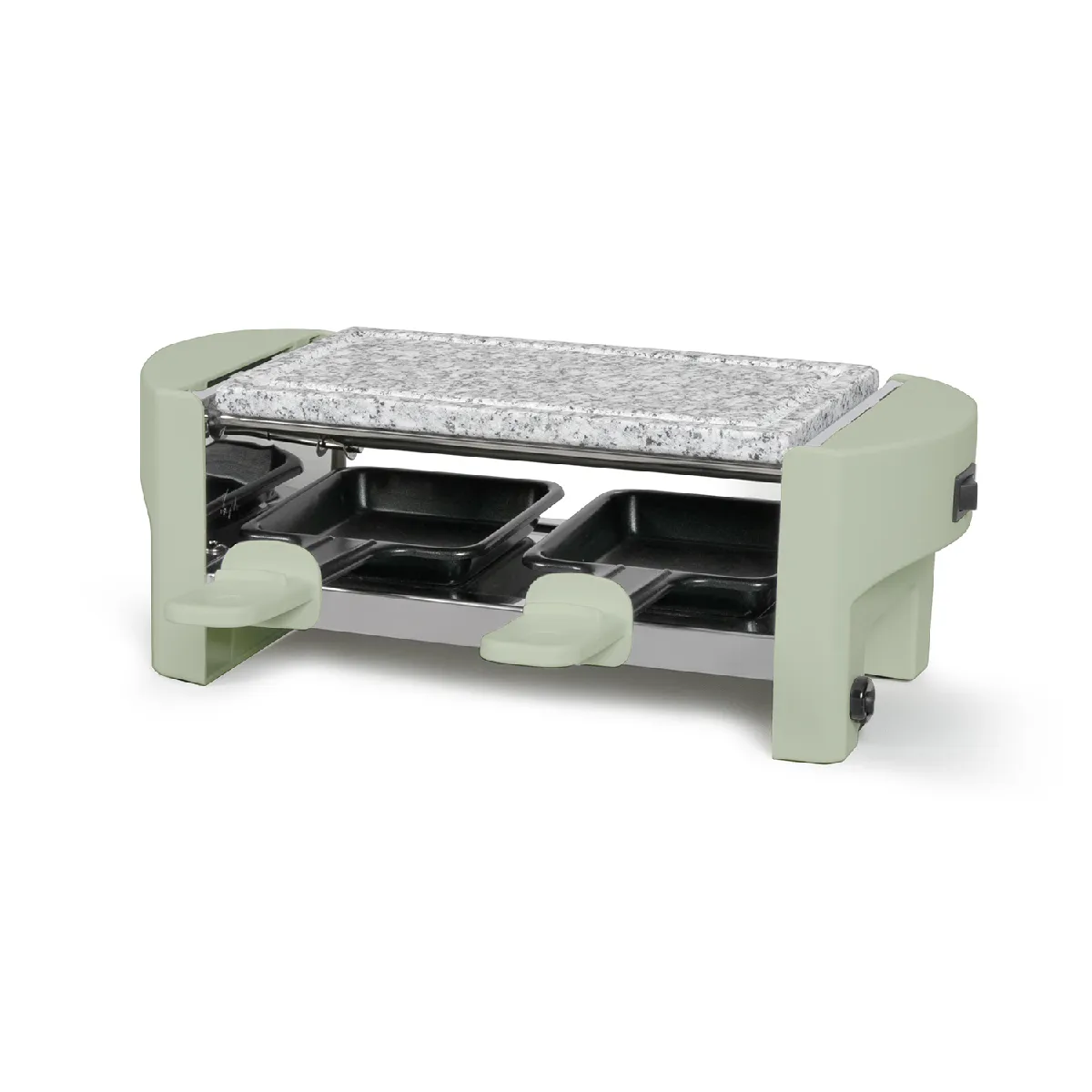 LIVOO Appareil &agrave; raclette 2 personnes 320w vert - DOC369VE - 