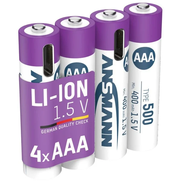 Ansmann Piles Rechargeables Aaa - Lot De 4