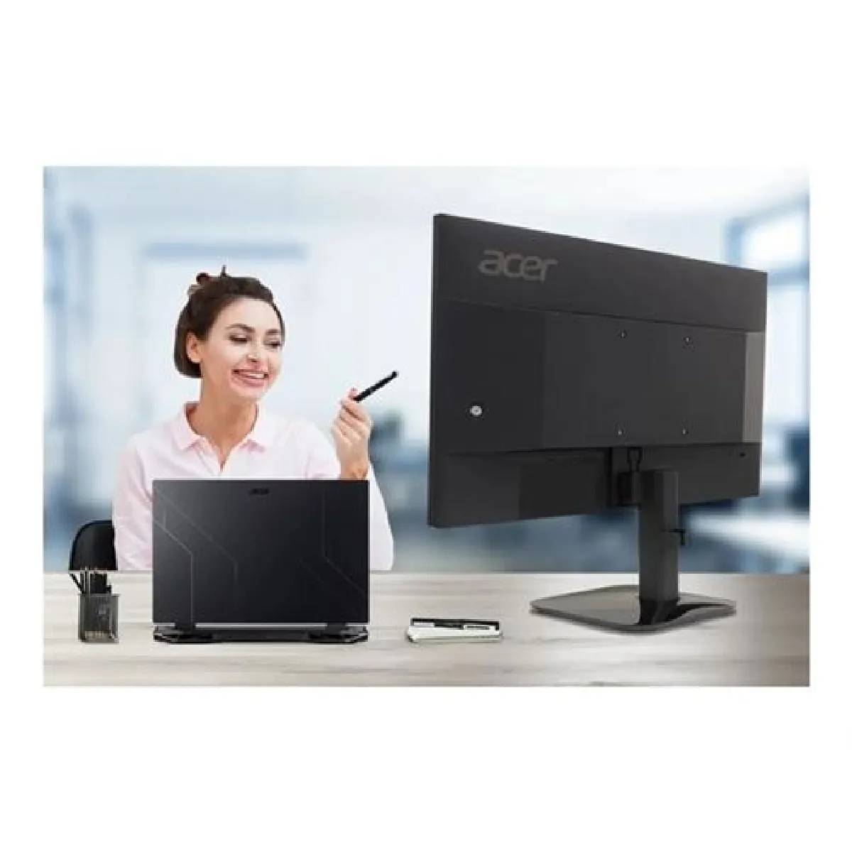 Acer KA222Q E0bi KA2 Series écran LED 22 21.5 visualisable 1920 x 1080 Full HD @ 100 Hz IPS 250 cdm² 1000:1 1 ms HDMI VGA - vue 8