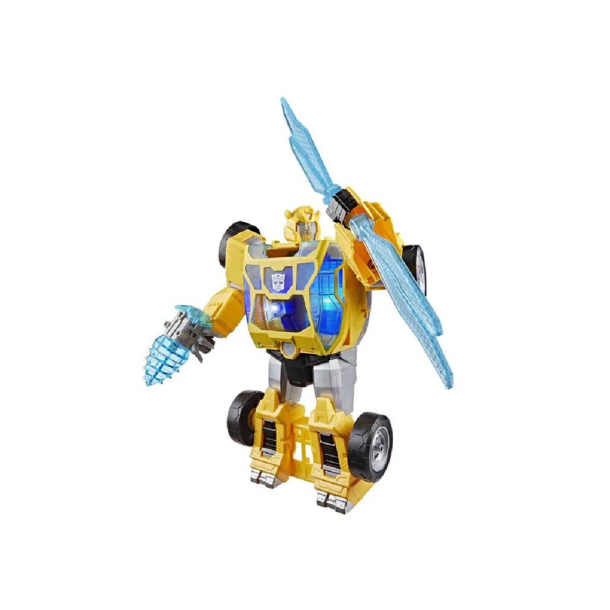 Figurine Bumblebee Létincelle de puissance de 28 cm avec sons et lumières conversion rapide Transformers CYBERWORLD dès - vue 6