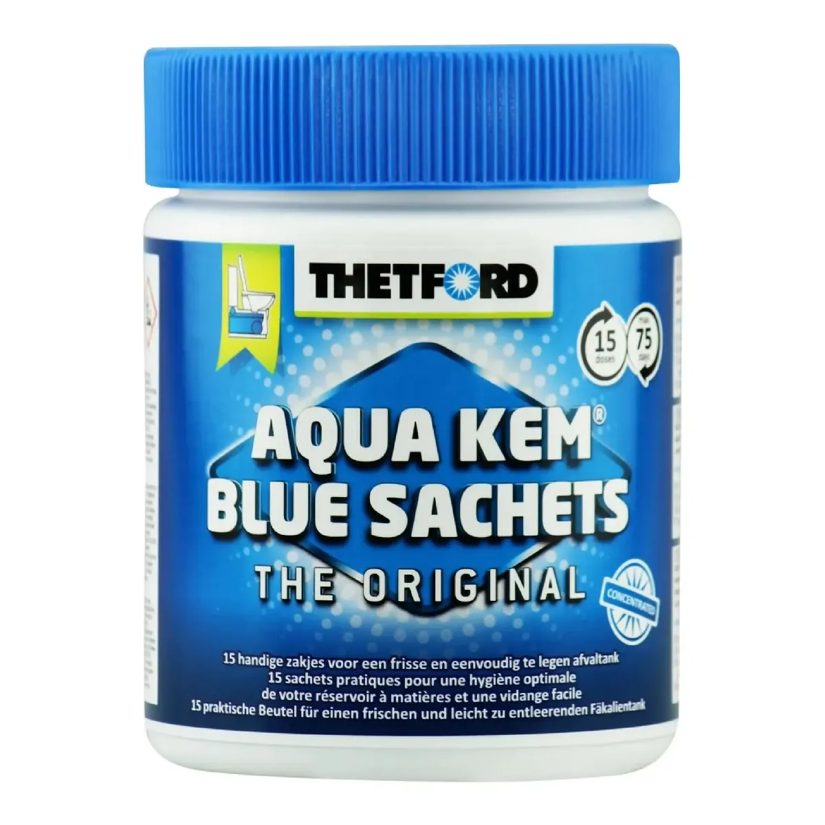 Thetford Produit Wc Chimique, Sachets Aqua Kem Blue, 15 Sachets