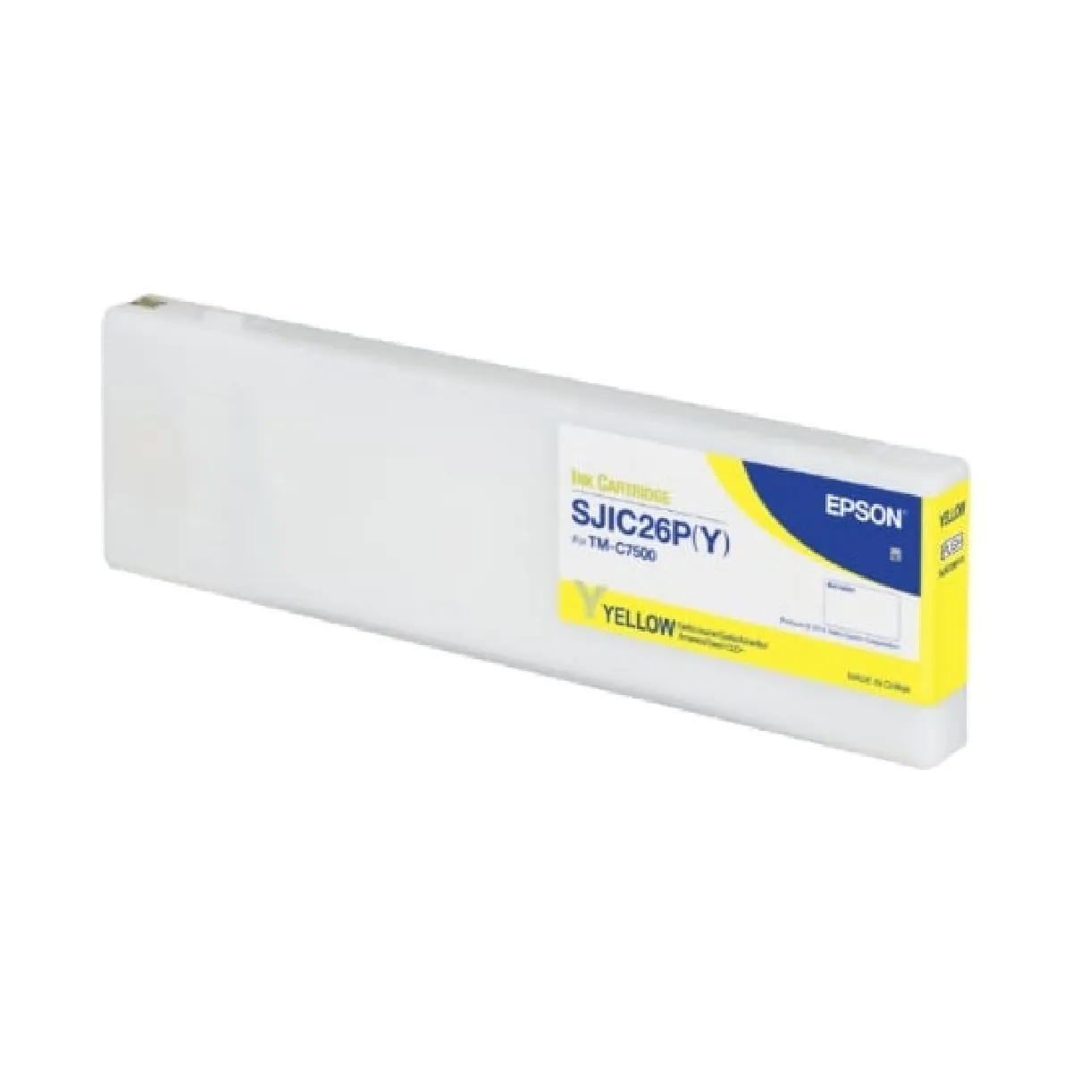 Epson SJIC26P Y : Ink cartridge for ColorWorks C7500 Yellow - vue 3