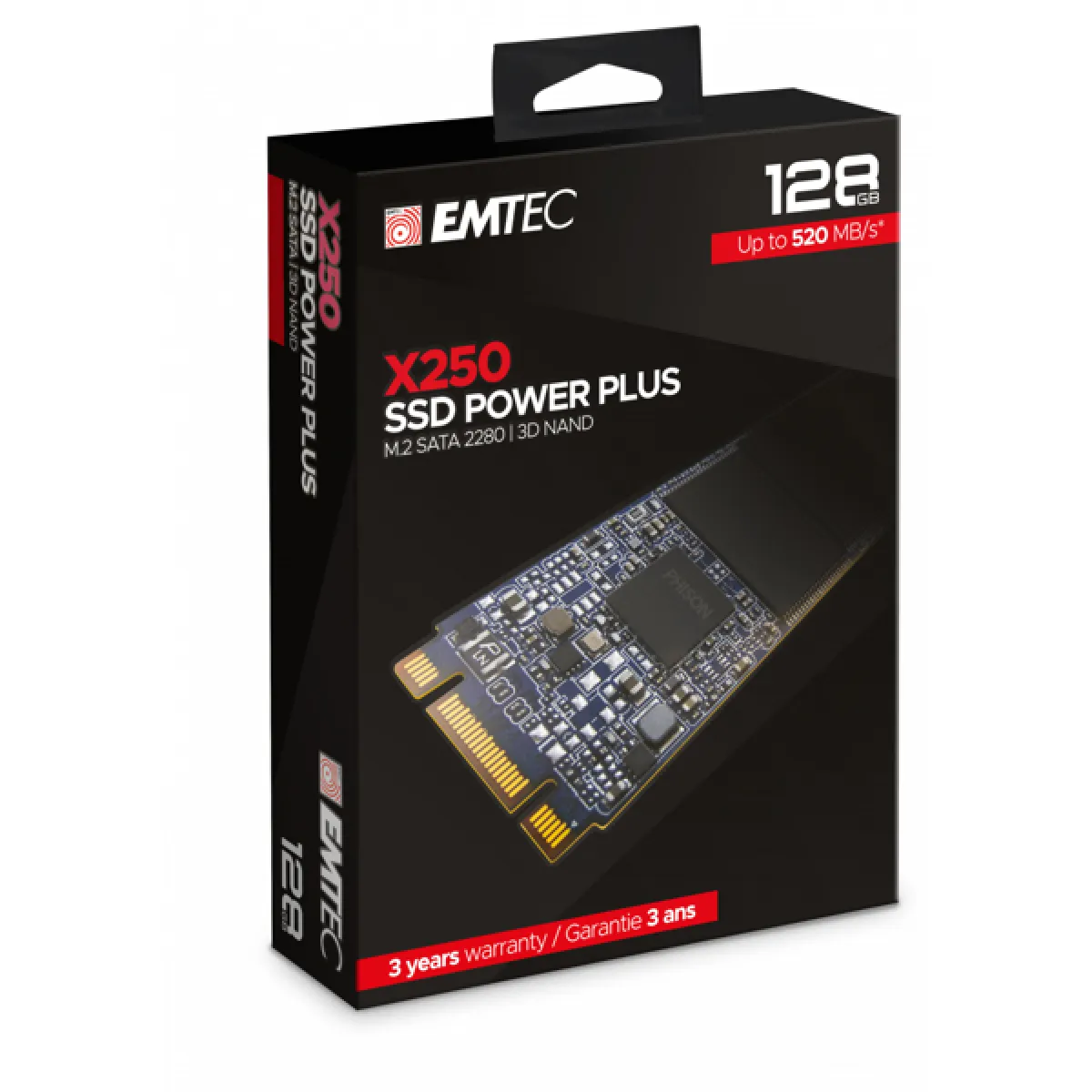 Dexxon EMTEC SSD Power Plus X250 - SSD - 128 Go - interne - M.2 2280 - SATA 6Gb/s