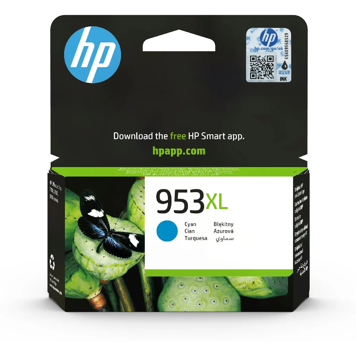 HP 953XL 18 ml à rendement élevé cyan original Officejet cartouche d'encre - vue 2