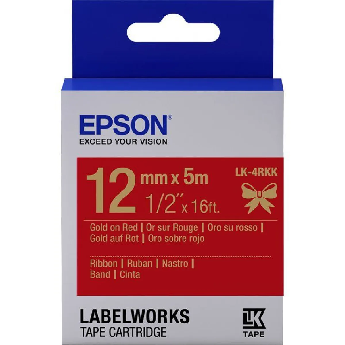 Epson LK 4KBK Ruban Satin Or - vue 10