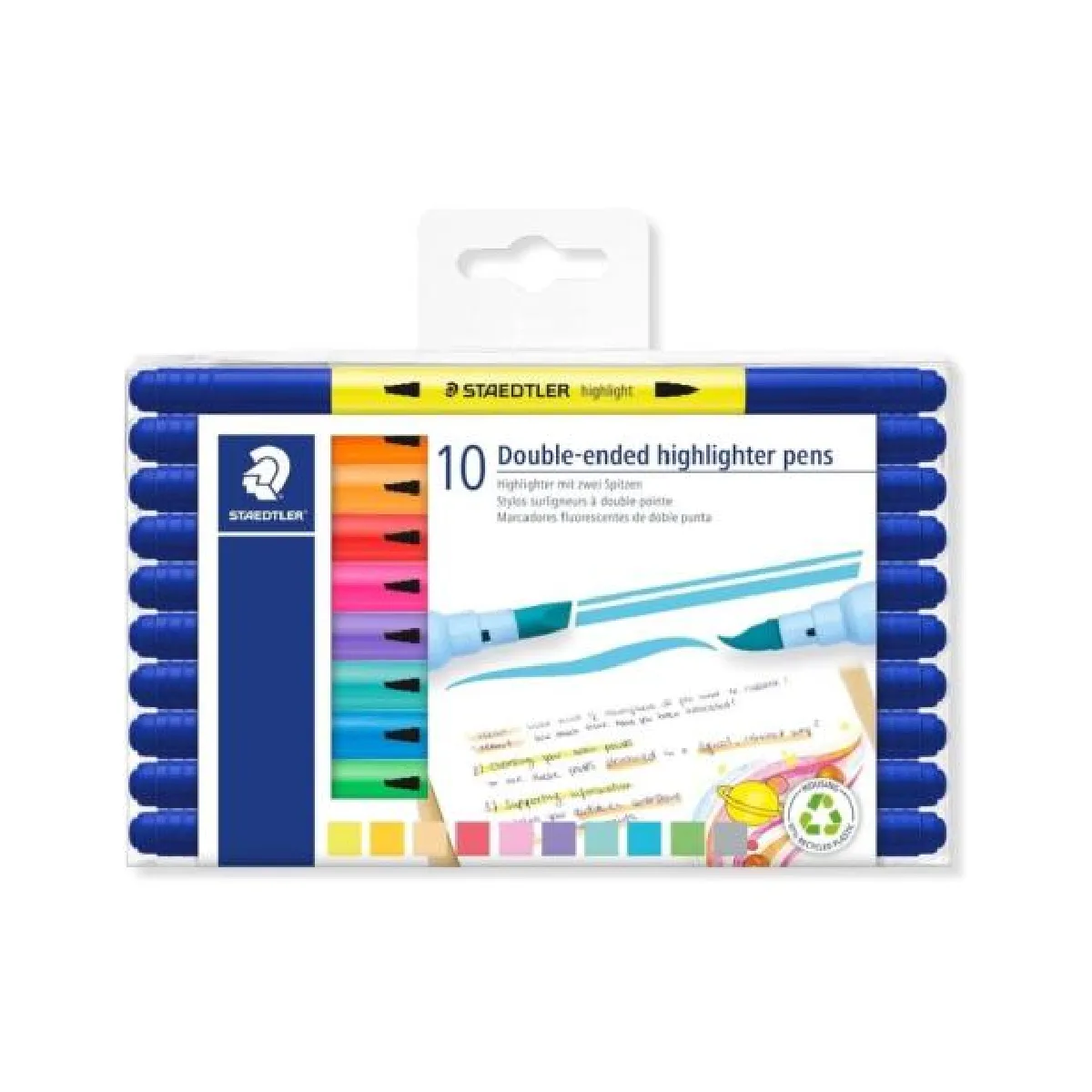STAEDTLER 3620 TB10 Lot de 10 surligneurs à double pointe - vue 3