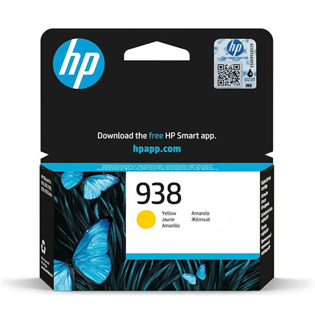 HP 938 Jaune original cartouche d'encre - vue 3