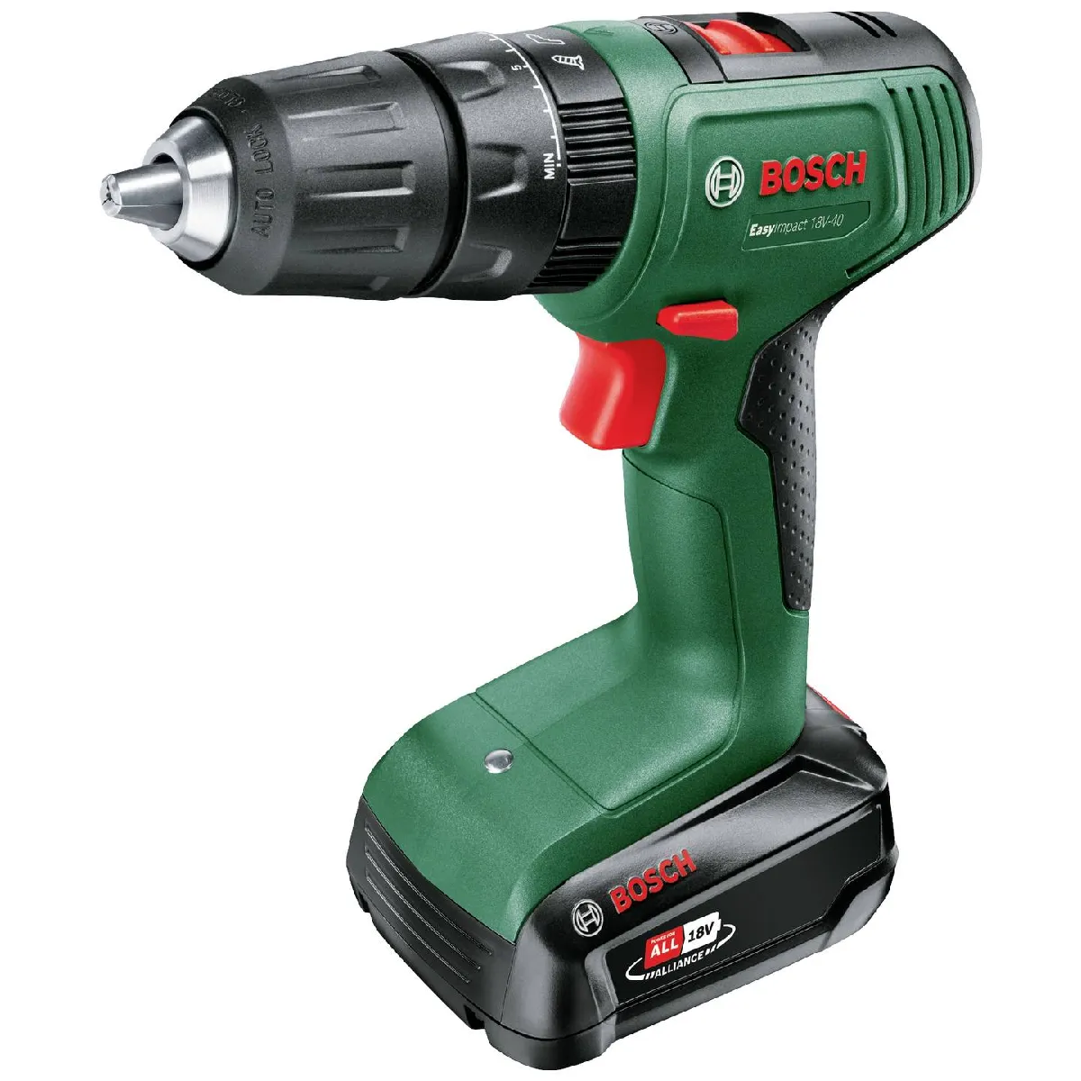 Perceuse Visseuse à Percussion Bosch 06039D810D EasyImpact – Sans Fil 18V-40 avec 241 Accessoires - vue 9