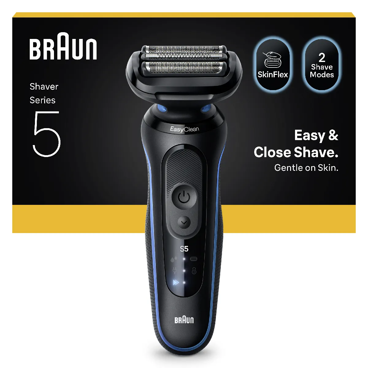 Rasoir Électrique Braun Series 5 52-B1000s – 3 Lames, 50 min Autonomie - vue 3