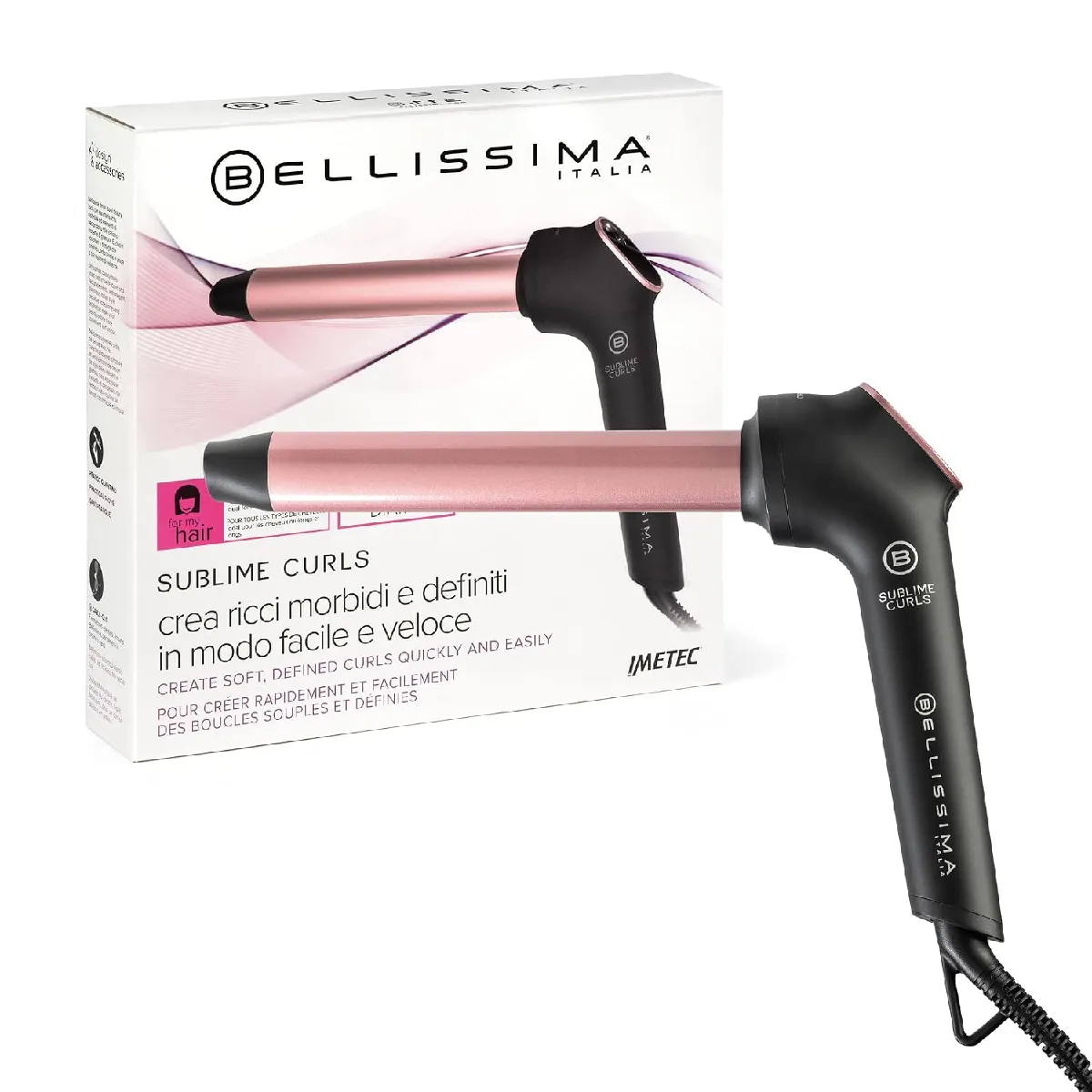 GENERIQUE Boucleur Cheveux Sublime Curls - Fer &agrave; Friser de 25mm de diam&egrave;tre Avec 3 Temp&eacute;ratures, Rev&ecirc;