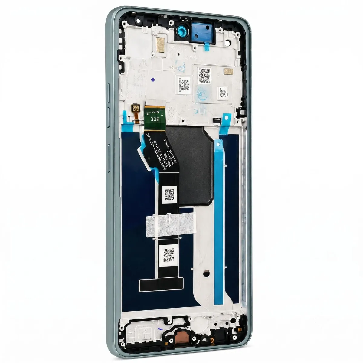 Motorola Gris Bloc Écran Lcd Avec Châssis Pour Moto G56 Service Pack
